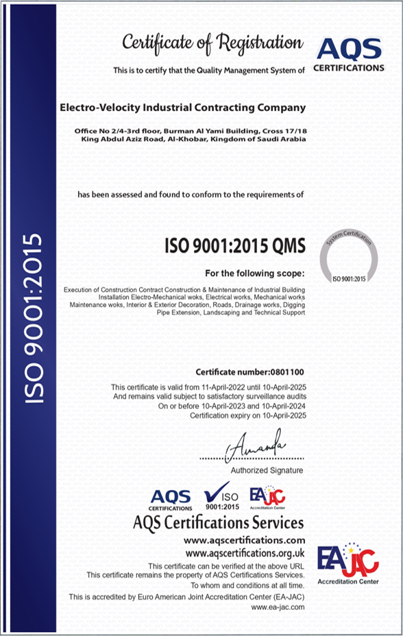ISO 9001 : 2015 QMS